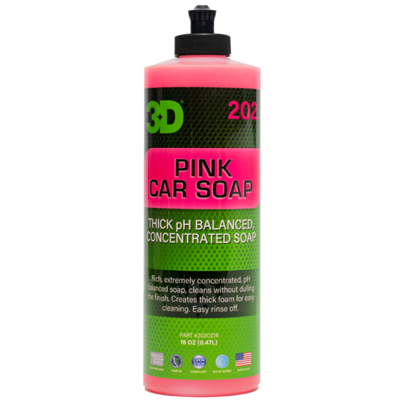 3D Ручной шампунь классический Pink Car Soap 0,48л 202OZ16