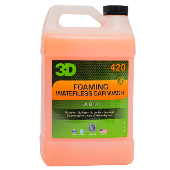 3D Очиститель безводный (пена) Foaming Waterless Car Wash 3,78л 420G01
