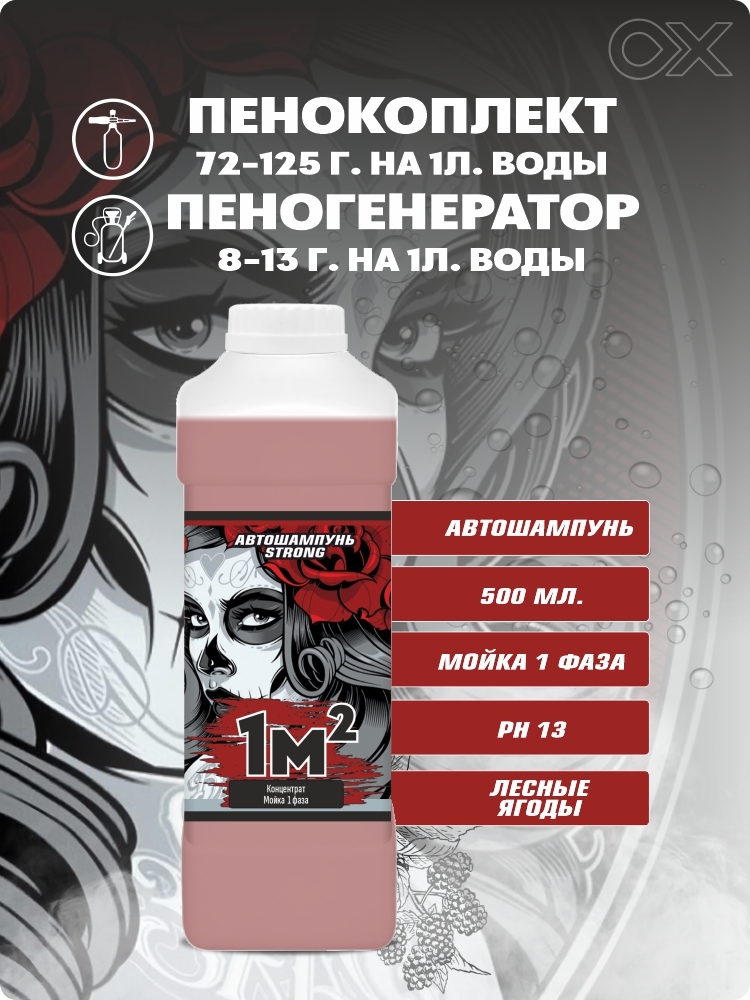 Автошампунь STRONG 1M2 2
